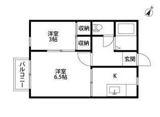 サンシティ【2階】の間取り