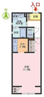 メイプルハウス春山【1階】の間取り