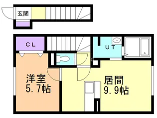 プラセール妙見【2階】の間取り