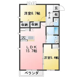 エスペリア空【2階】の間取り