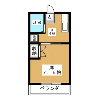 第2サンライズ【1階】の間取り