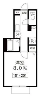 アントレボヌール【1階】の間取り
