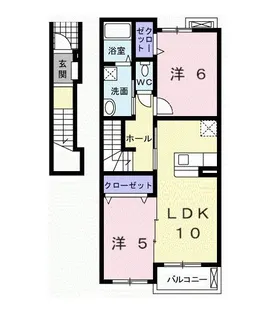 カーサ神明【2階】の間取り