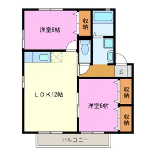 Royal Garden桜台A・B・C・D・E・F・G・H【2階】の間取り