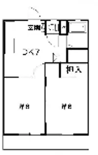 シティ中村【2階】の間取り