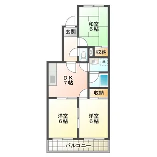 サンシャインガーデン【2階】の間取り