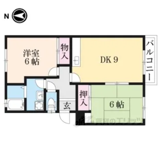 東英ハイツ壱番館【2階】の間取り