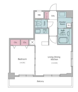 レジディア新川【7階】の間取り