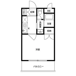 フラットYM2【1階】の間取り