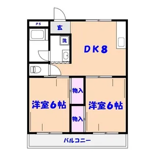 松光コーポ【2階】の間取り