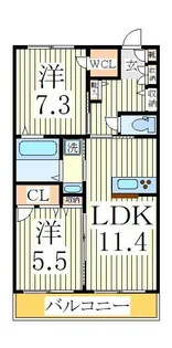 Grandy Villa Central ParkI【3階】の間取り