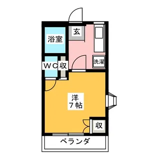 エイブルB【2階】の間取り