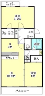 ジェネシス神栖【3階】の間取り
