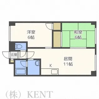 メゾンノーブル【2階】の間取り