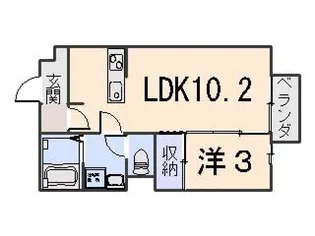 アーバンスクエアI【1階】の間取り
