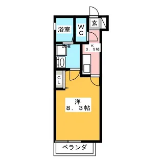リブレア白竜A棟【2階】の間取り
