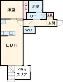 シエル中野坂上【1階】の間取り