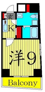 グランフォースお花茶屋【10階】の間取り