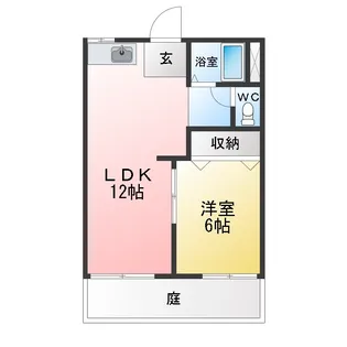 サンハイツ花園 A棟【1階】の間取り