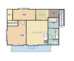 アイリーヤード【2階】の間取り