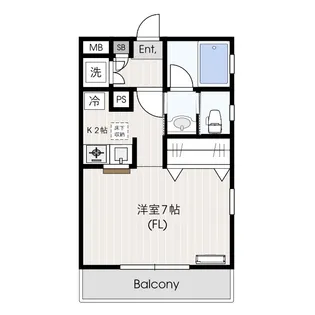 リリオ坂戸【1階】の間取り