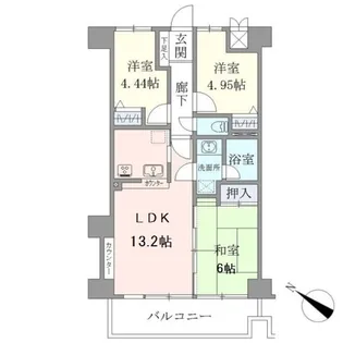 サンリヴァ隅田【11階】の間取り