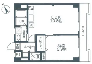 サニーガーデンARAI【6階】の間取り