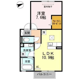 イストワール【1階】の間取り