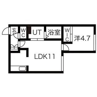 Lis Blanc手稲【4階】の間取り