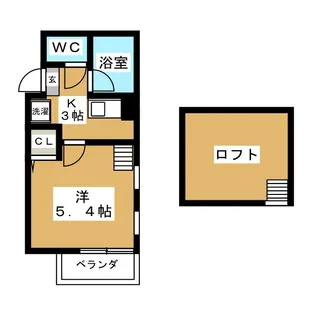 ドゥージエーム【1階】の間取り