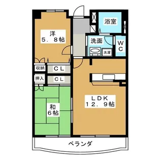A-RIES庄内【3階】の間取り