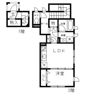 Casita Fortuna【2階】の間取り