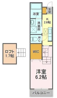 Esplanade吉野町【1階】の間取り