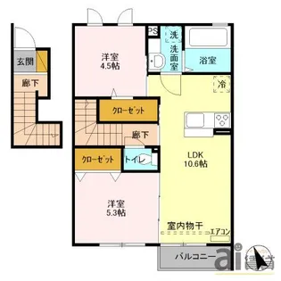ラ・プリマベーラ A【2階】の間取り