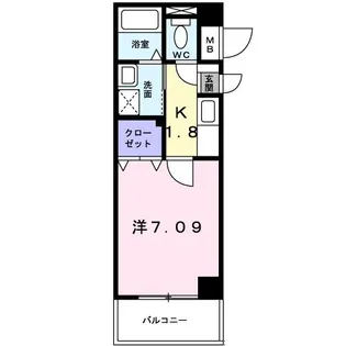 カルフール 本牧【4階】の間取り