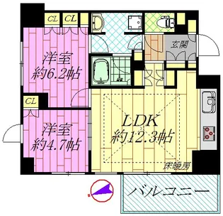 アトラス葛西レジデンス【6階】の間取り