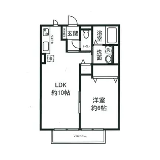 エスティアII【2階】の間取り