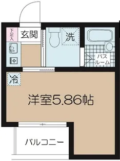 QUPS EKODA【2階】の間取り