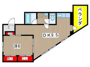 林ビル【2階】の間取り