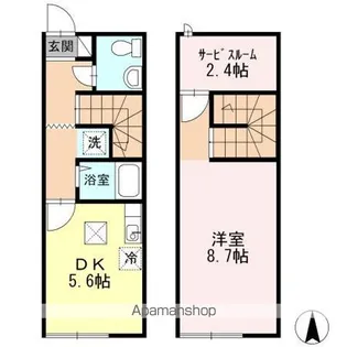 スプリングガーデン A【1階】の間取り