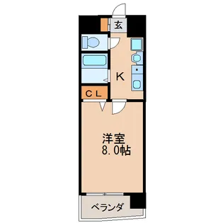 ヒルズ新栄【9階】の間取り