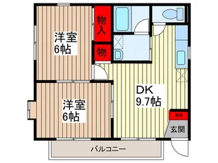 クレールメゾン【1階】の間取り