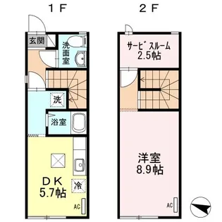 メゾネットみなみの間取り