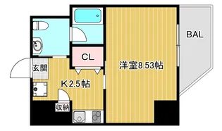 アクエルド緑地公園【2階】の間取り