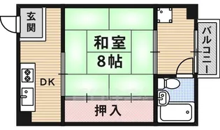 高瀬ハイツ【3階】の間取り