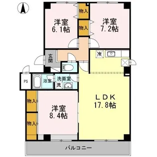 畠山マンション【3階】の間取り