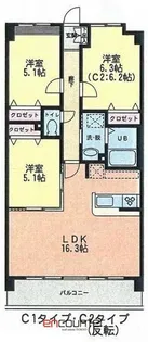 GOLDEN LEO【3階】の間取り