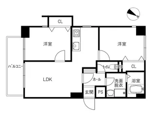 プルマンサンジャック【3階】の間取り