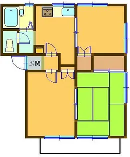 ハイツ新井【1階】の間取り