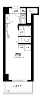 コルム目黒不動前【1階】の間取り